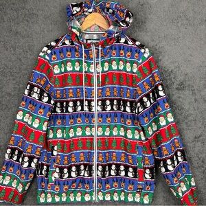 Denim & Flower Ricky Singh Christmas Themed Zip Up Hoodie Cotton Unisex Large